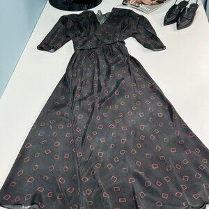 Cortana brown tie dress